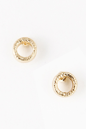 Circle Outline Cutout Stud Earring 5BCH2
